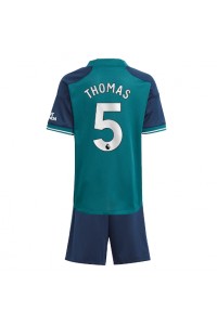 Arsenal Thomas Partey #5 Babyklær Tredje Fotballdrakt til barn 2023-24 Korte ermer (+ Korte bukser)
